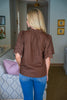 Sweet Harmony Eyelet Top-Brown