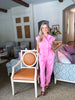 Pink Clouds Denim Jumpsuit