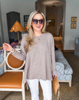 Love Luxe Knit Top-Oatmeal