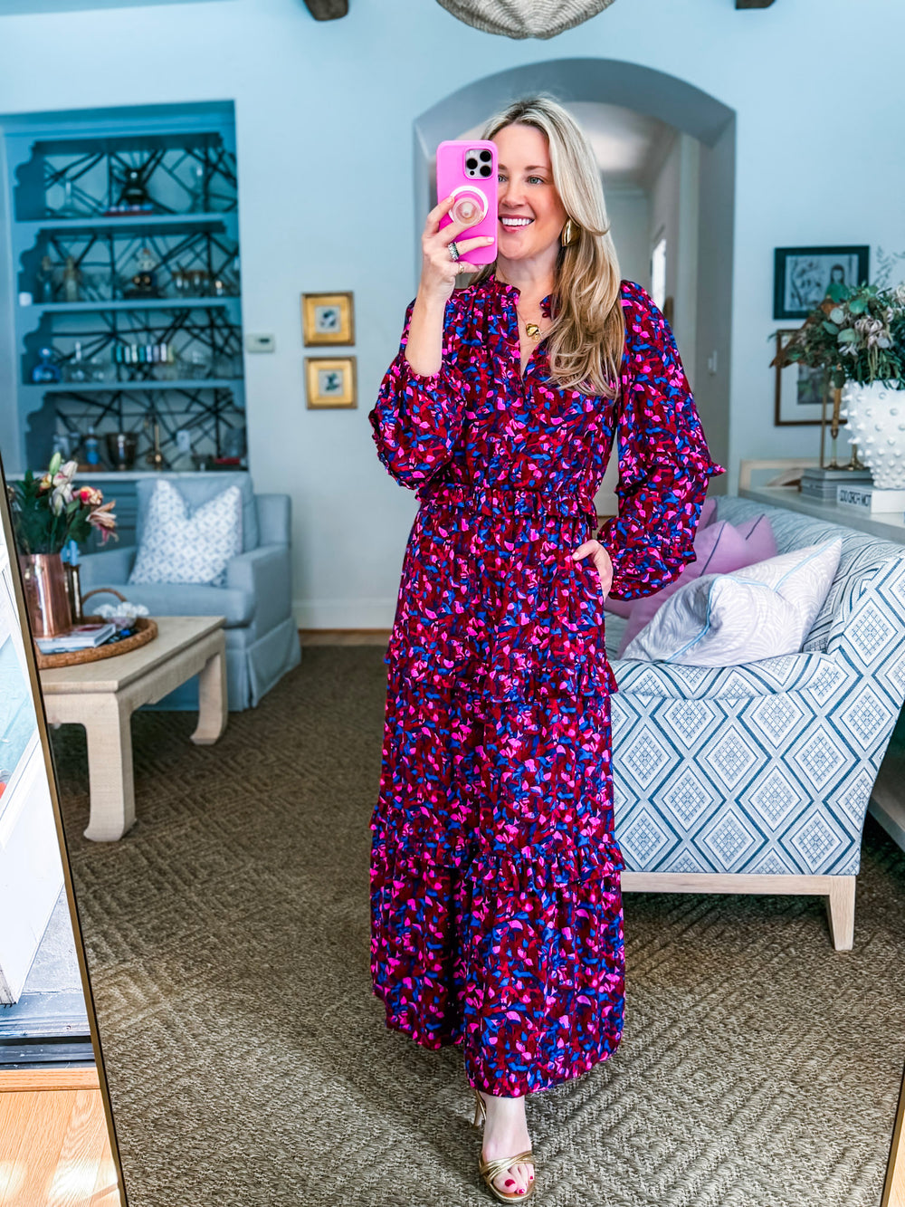 Turma Floral Tiered Maxi Dress