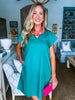 Weekend Vibes Mini Dress-Green