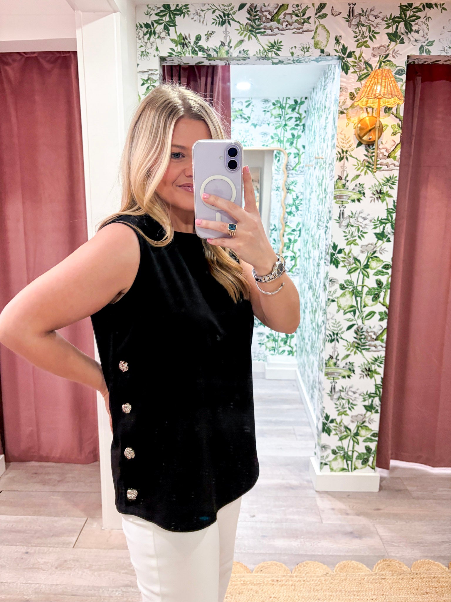 Iris Side Button Tunic