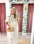 Orchid Whisper Embroidered Top