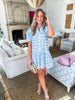 The Lovie Heart Mini Dress- Baby Blue