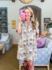 Courtyard Floral Denim Mini Dress