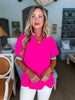 Summer Chill Top-Hot Pink