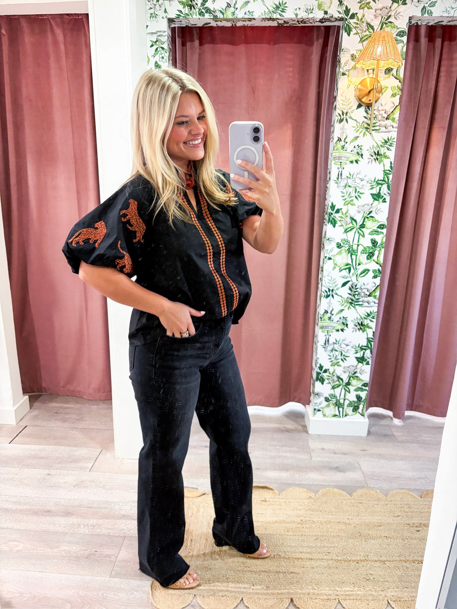 Onyx Wide Leg Jeans