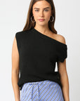Claire Knit Top-Black