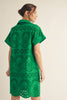 Butterfly Garden Lace Dress-Kelly Green