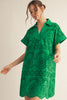 Butterfly Garden Lace Dress-Kelly Green