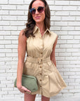 Donna Belted Mini Dress