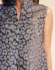 Huntress Jacquard Mini Dress-Blue