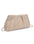 Breeze Woven Clutch-Natural