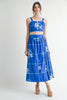Vineyard Charm Floral Skirt Set