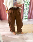 Weekend Wander Cargo Pants-Brown