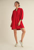 In the Details Dress-Red
