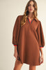 In the Details Dress-Brown