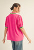 Summer Chill Top-Hot Pink