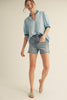 Summer Chill Top-Sky Blue