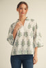Perfect Timing Floral Top-Off White