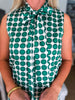 Vintage Geometric Print Mini Dress