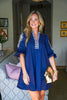 Latte Love Mini Dress-Navy