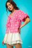 Vintage Eyelet Top-Pink