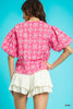 Vintage Eyelet Top-Pink
