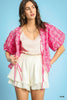 Vintage Eyelet Top-Pink
