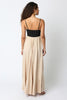 Hailey Maxi Dress-Black/Khaki
