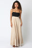 Hailey Maxi Dress-Black/Khaki
