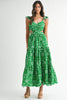Veranda Views Eyelet Midi Dress-Kelly Green