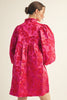 Like a Dream Jacquard Dress-Hot Pink