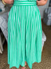 Sayulita Shores Midi Skirt-Green