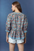 Floral Blue Bloom Top