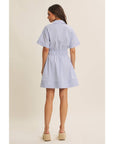 Crisp Summer Button Down Mini Dress