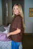 Sweet Harmony Eyelet Top-Brown