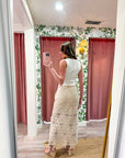 Wisteria Crochet Midi Skirt