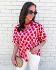 Soft Sunset Polka Dot Top