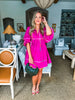 Color Dash Tunic Dress- Plum