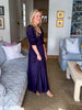 Pinot Sipping Maxi Dress-Navy