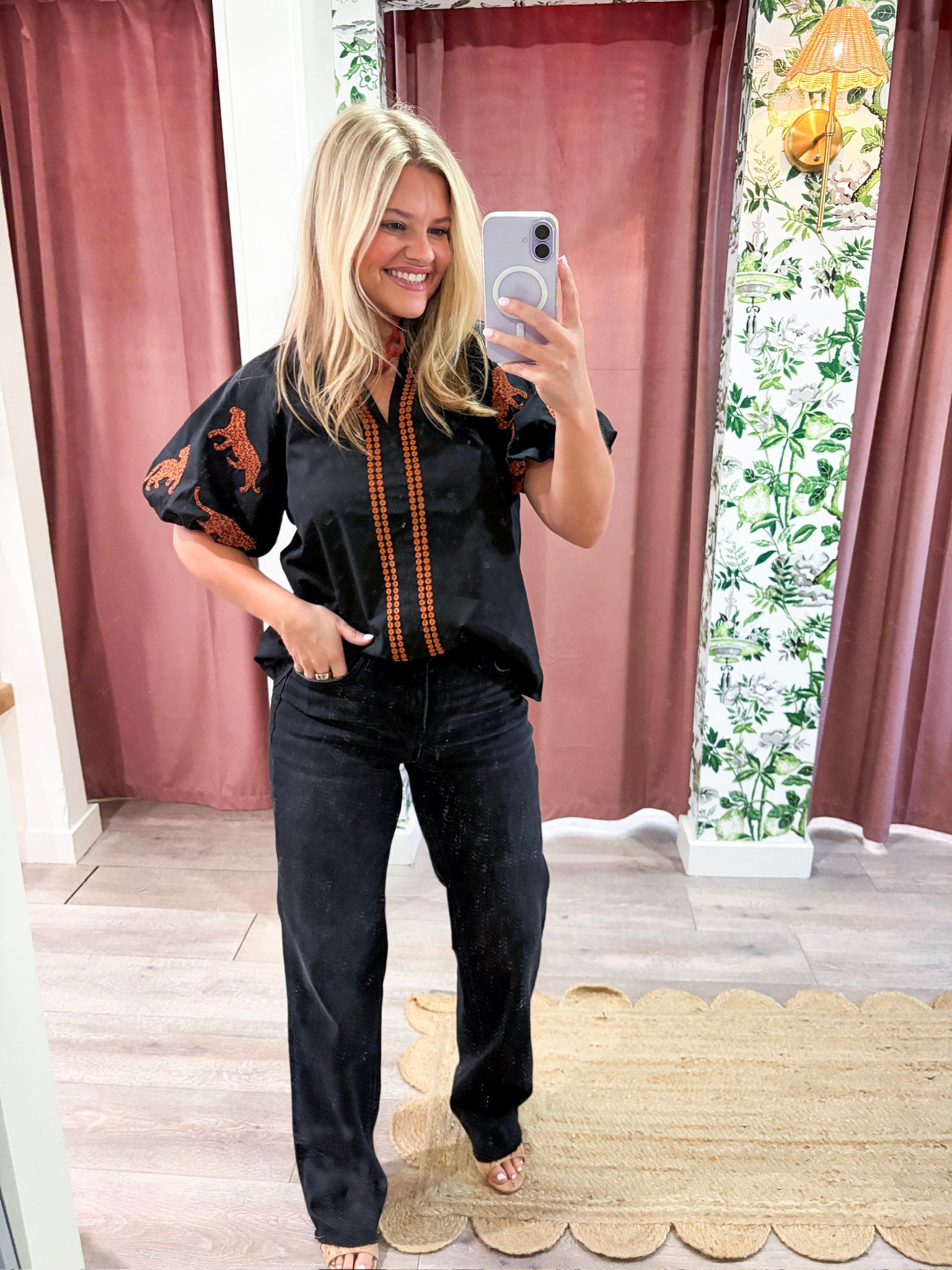 Onyx Wide Leg Jeans