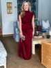 Turning Heads Maxi Dress- Wine