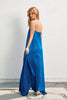 Moonglade Pleated Maxi Dress-Blue Quartz