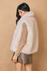 Snow Angel Faux Fur Vest-Cream