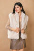 Snow Angel Faux Fur Vest-Cream