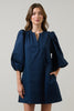 Change of Season Dress-Navy