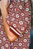 Fall Flowers Textured Mini Dress