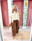Softly Spoken Sweater Cape Cardigan-Ivory