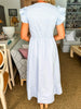 In the Clouds Midi Dress-Chambray